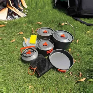 سرویس وسایل آشپزی کمپینگ گرین لاین Portable Camping Cookware